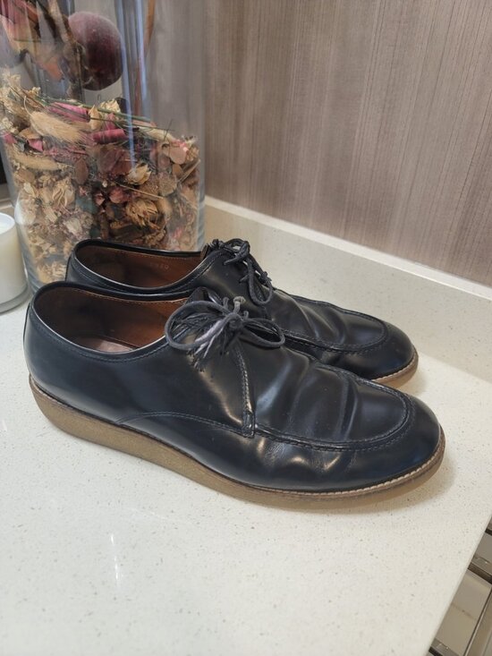 MARC JACOBS Black Patent Leather Chunky Sole Loafers Mens Shoes Sz 45.5